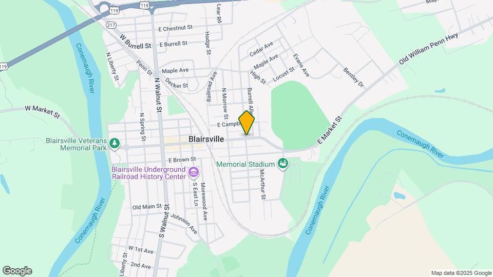 404 E Market St Mapa y Detalles de la Ubicación