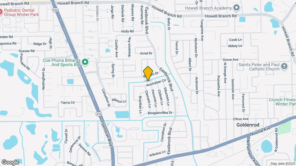 3451 Australian Cir Map and Location Details