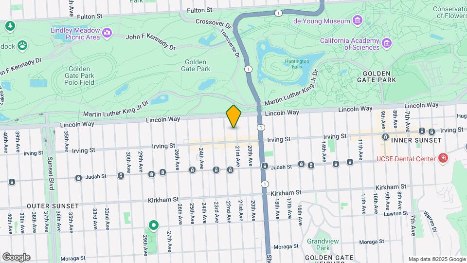 1263 21st Ave Map and Location Details