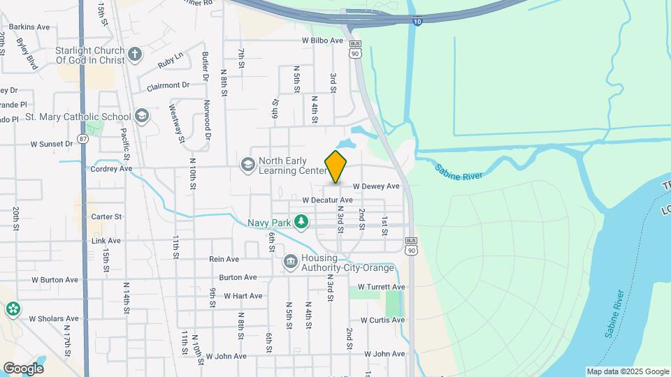 401 W Dewey Ave Map and Location Details