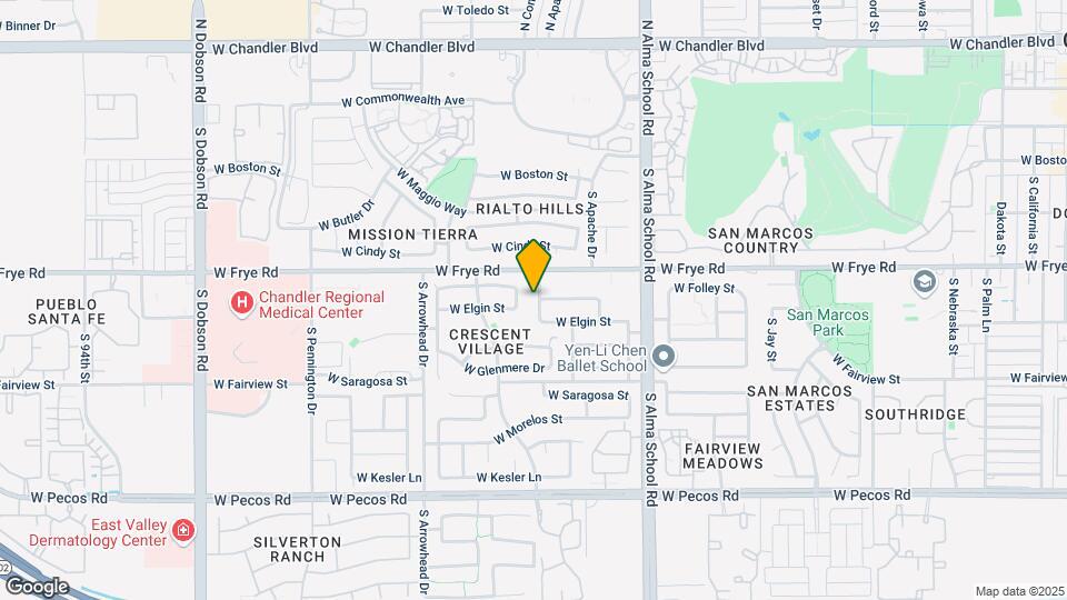 360 S Apache Dr Map and Location Details