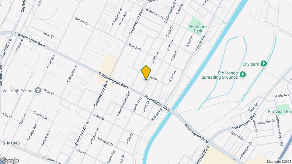 921 Carob Way Map and Location Details