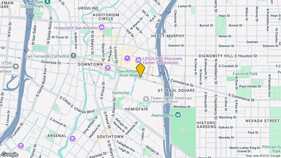 610 E Market St Map and Location Details