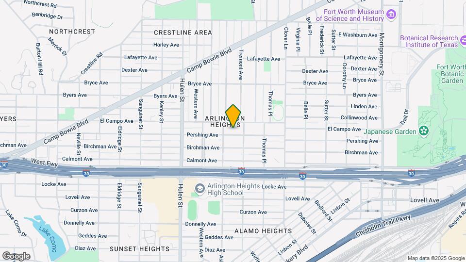 4320 Pershing Ave Mapa y Detalles de la Ubicación
