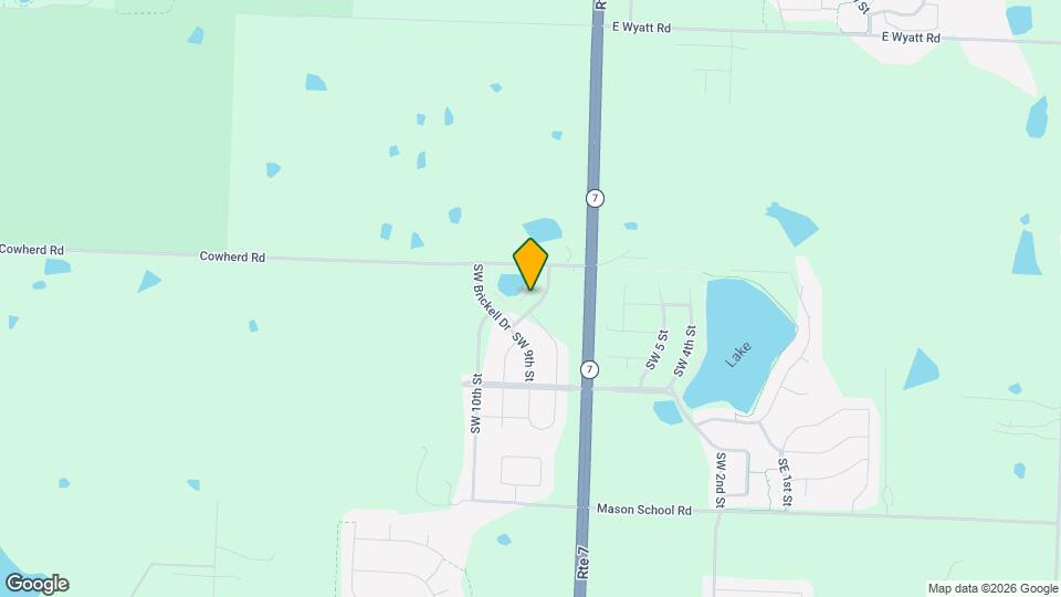 8733 SW Edgewater Dr Map and Location Details