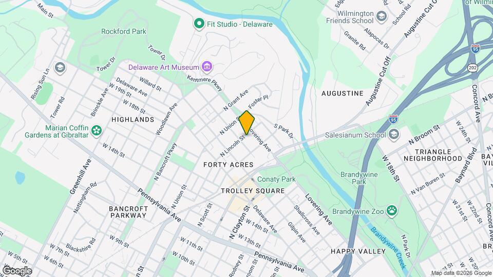 1908 N Lincoln St Map and Location Details