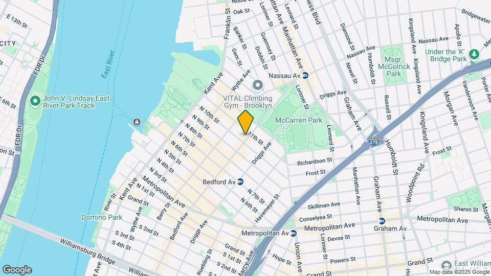 118 Bedford Ave Mapa y Detalles de la Ubicación