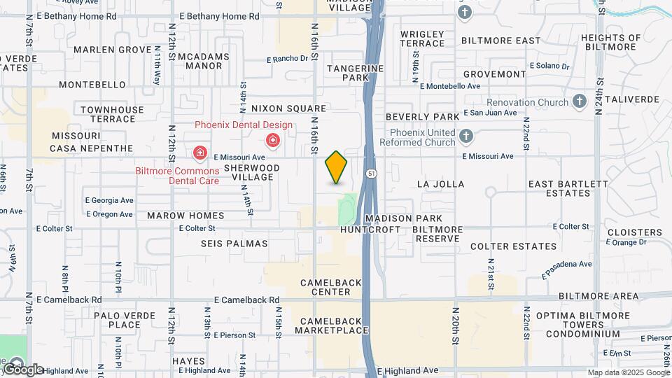 1630 E Georgia Ave Mapa y Detalles de la Ubicación
