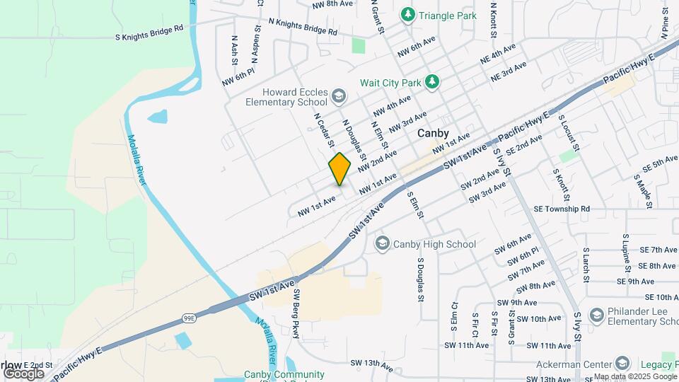 814 NW 1st Ave Map and Location Details