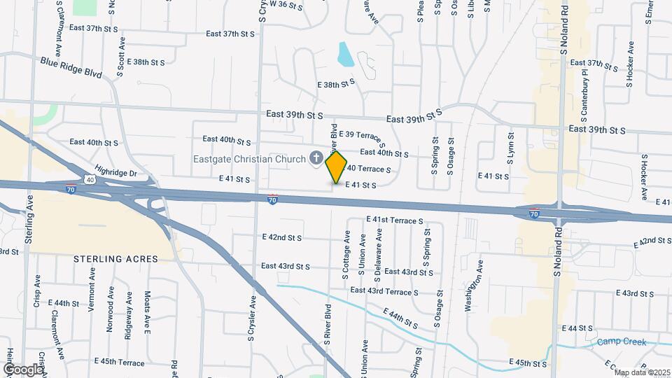 12801 E 41 St S Map and Location Details