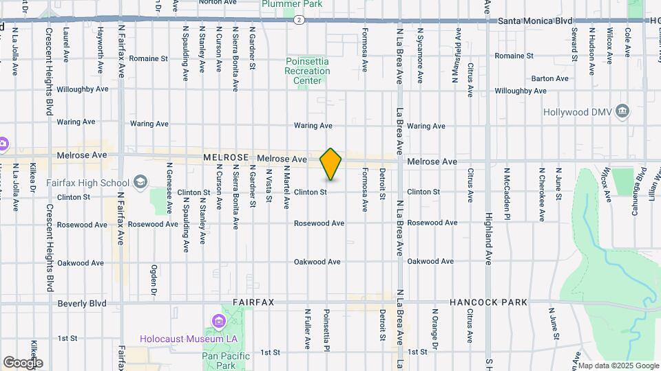 612-614 N Poinsettia Pl Map and Location Details