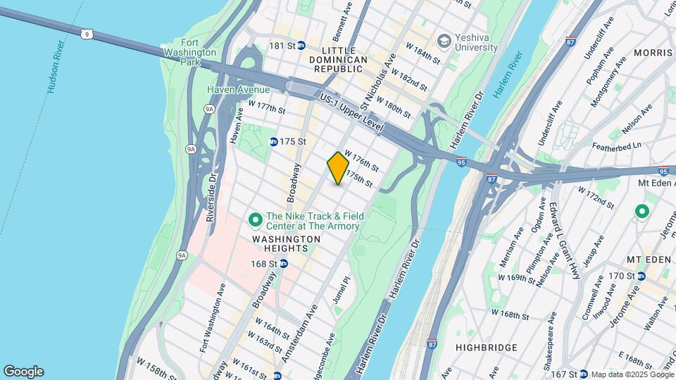 552 W 174th St Mapa y Detalles de la Ubicación