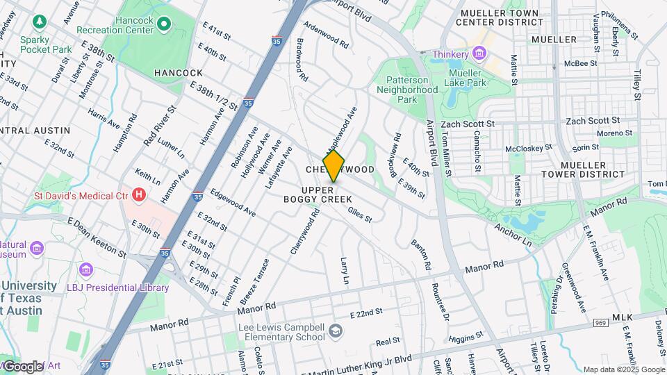 1701 E 38th St Map and Location Details
