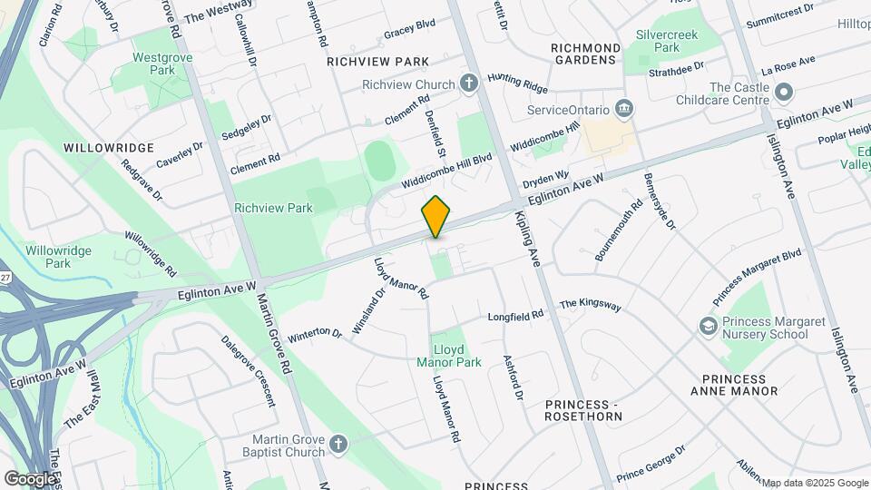 55 Warrender Ave Map and Location Details