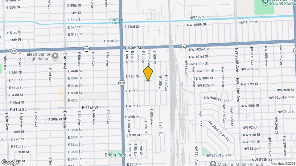 4390 E 10th Ave Map and Location Details