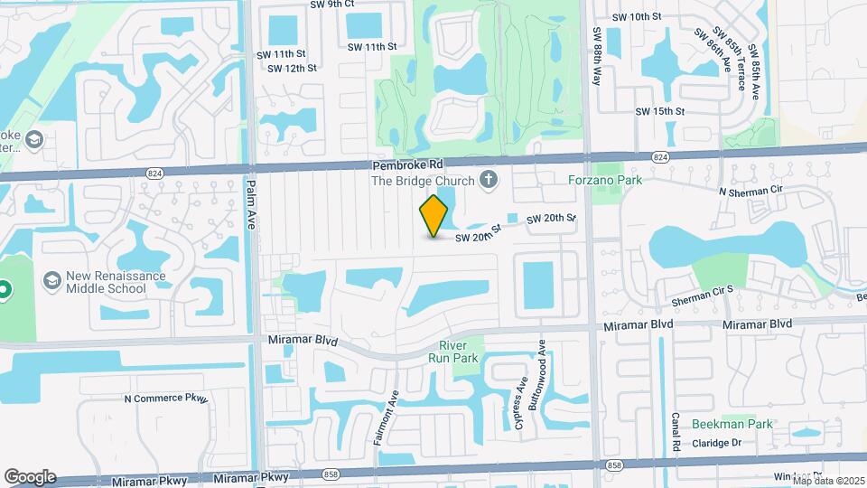 9472 SW 20th St Map and Location Details