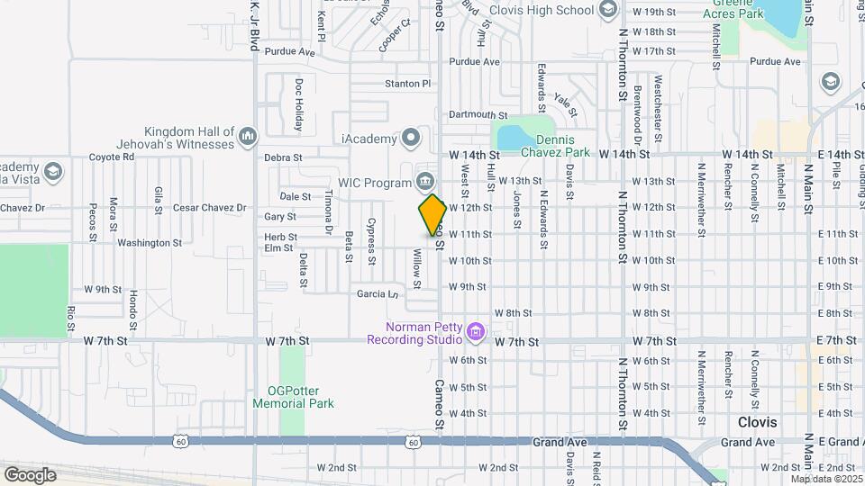 1000 Cameo St Map and Location Details