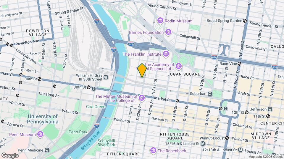 2200 Arch St, Unit 913 Map and Location Details