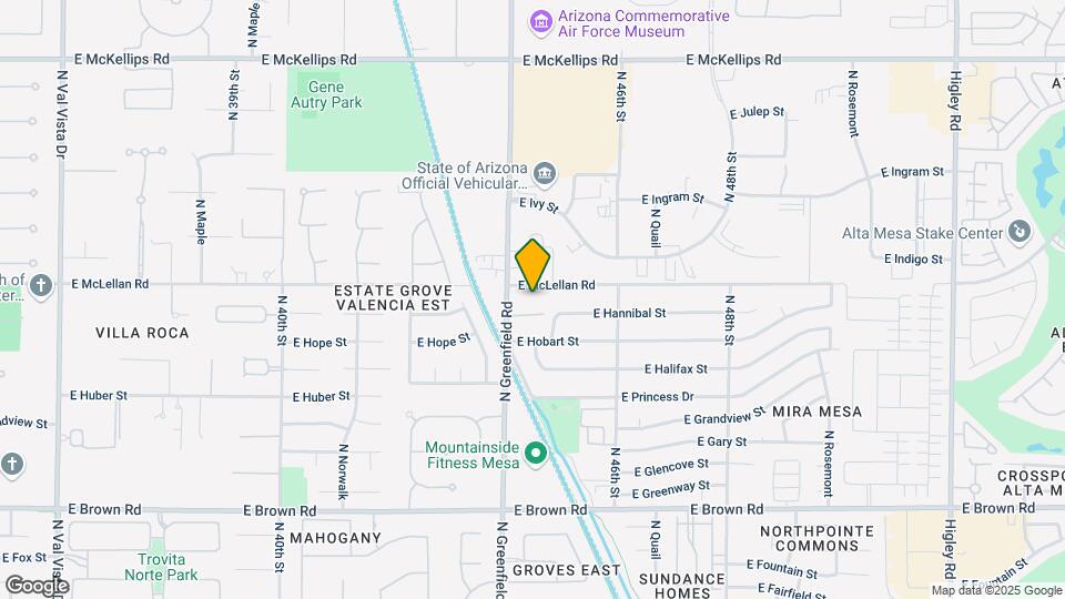 4423 E McLellan Rd, Unit 112 Map and Location Details