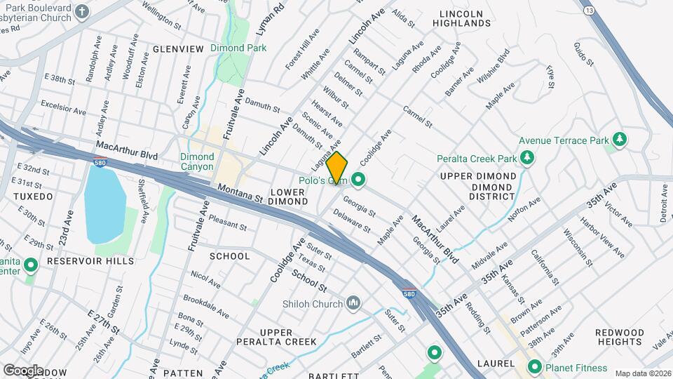 2735 MacArthur Blvd Map and Location Details