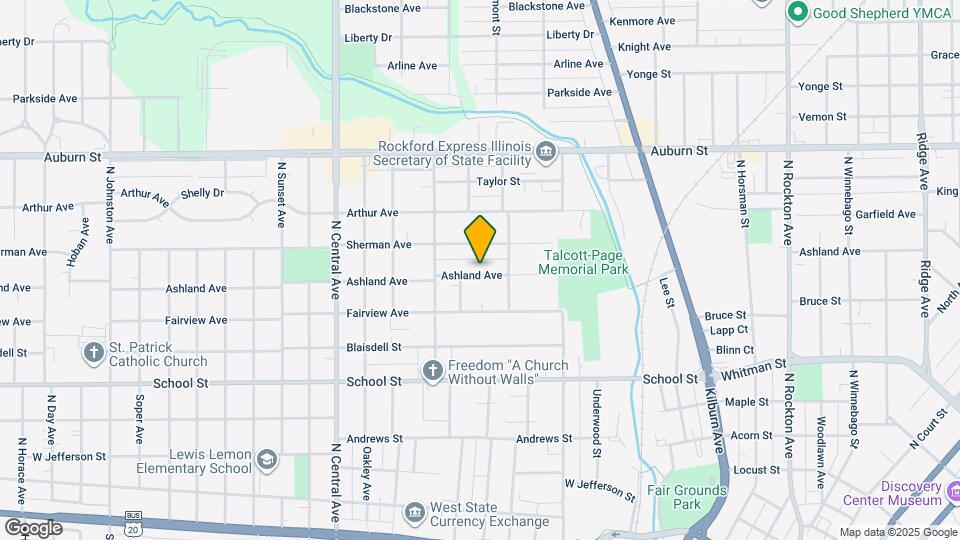 1227 Ashland Ave Map and Location Details