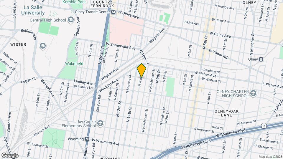 1010 W Duncannon Ave Map and Location Details