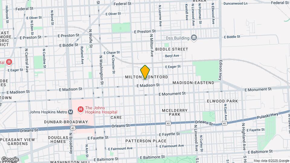 819 N Montford Ave Mapa y Detalles de la Ubicación
