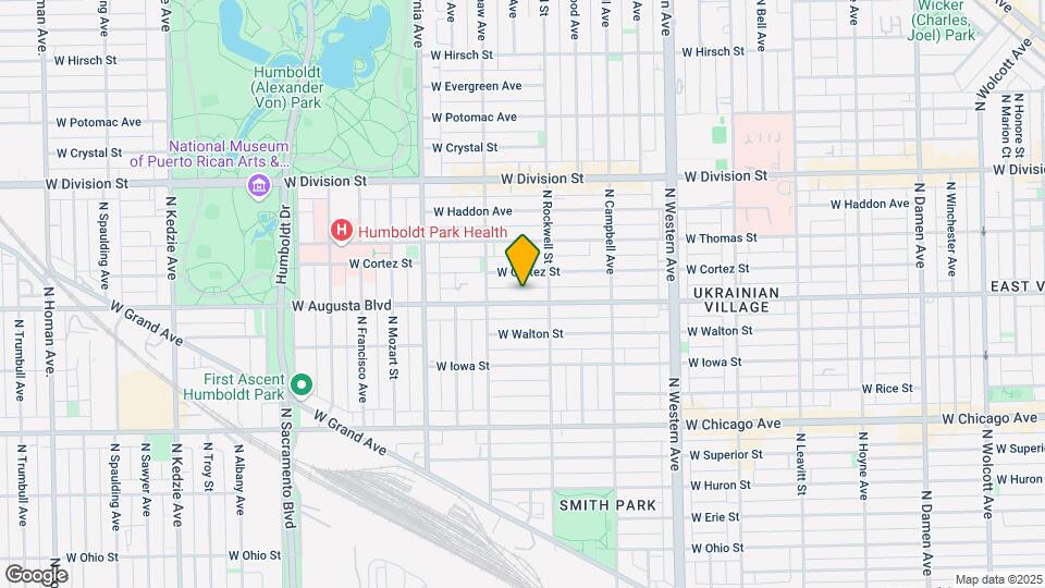 2624 W Augusta Blvd-Unit -IG*GARDEN Map and Location Details