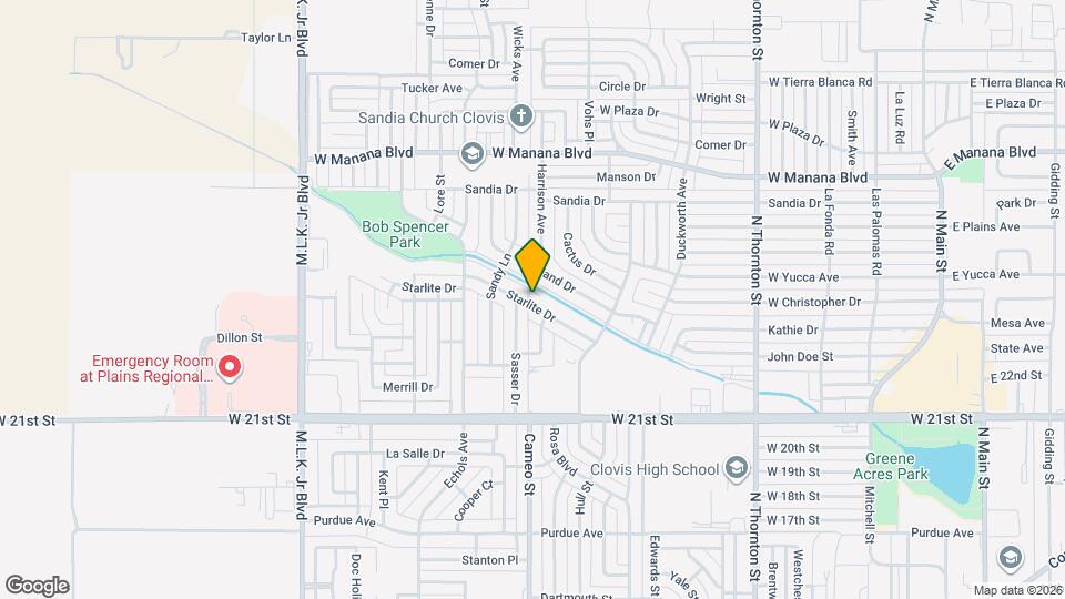 312 Starlite Dr Map and Location Details