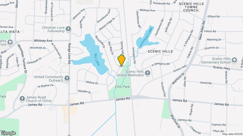 2884 Spring Hill Dr Map and Location Details