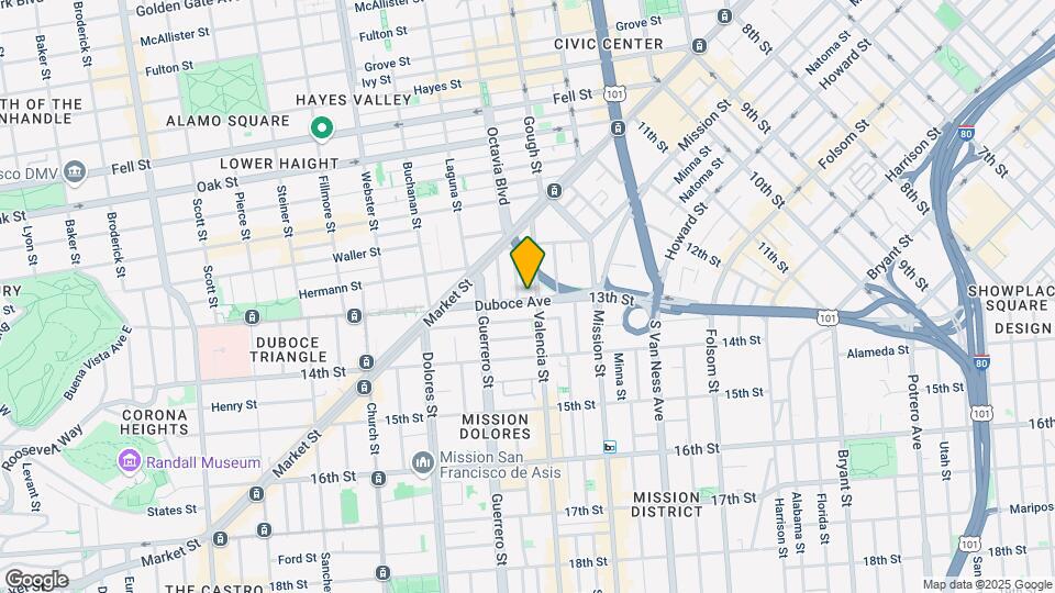 198 Valencia St Mapa y Detalles de la Ubicación