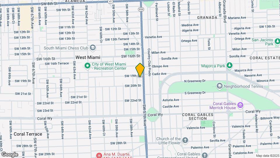 5712 SW 19th St Map and Location Details