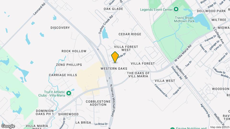 1405-1407 Western Oaks Ct Mapa y Detalles de la Ubicación