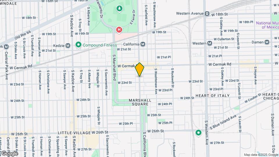 2251 S California Ave, Unit 3R Mapa y Detalles de la Ubicación