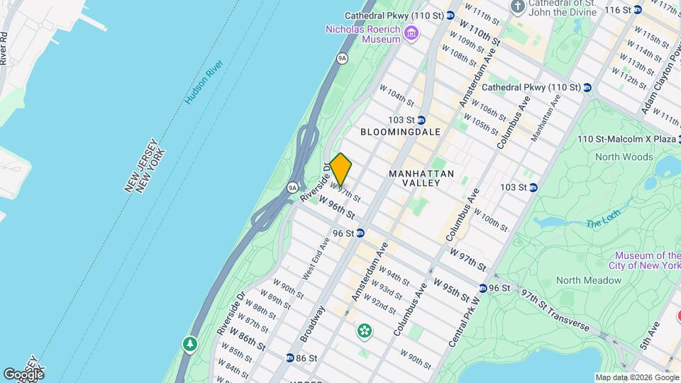 308 W 97th St Map and Location Details