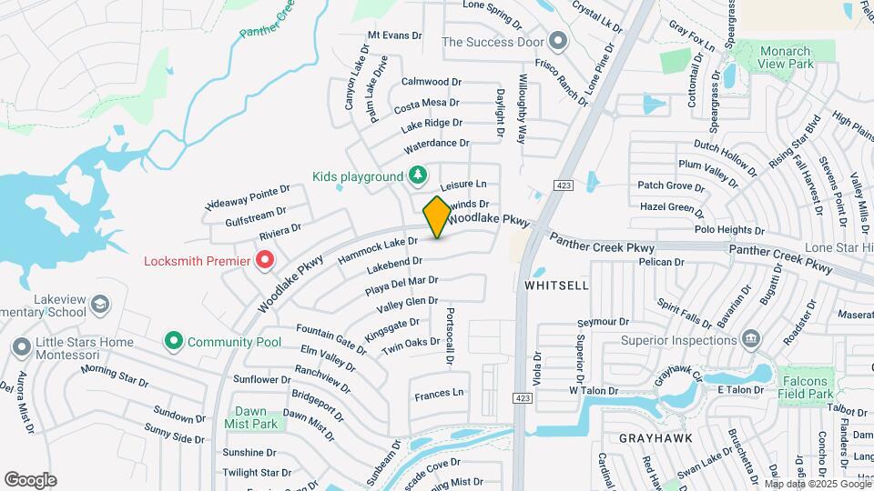 2624 Hammock Lake Dr Map and Location Details