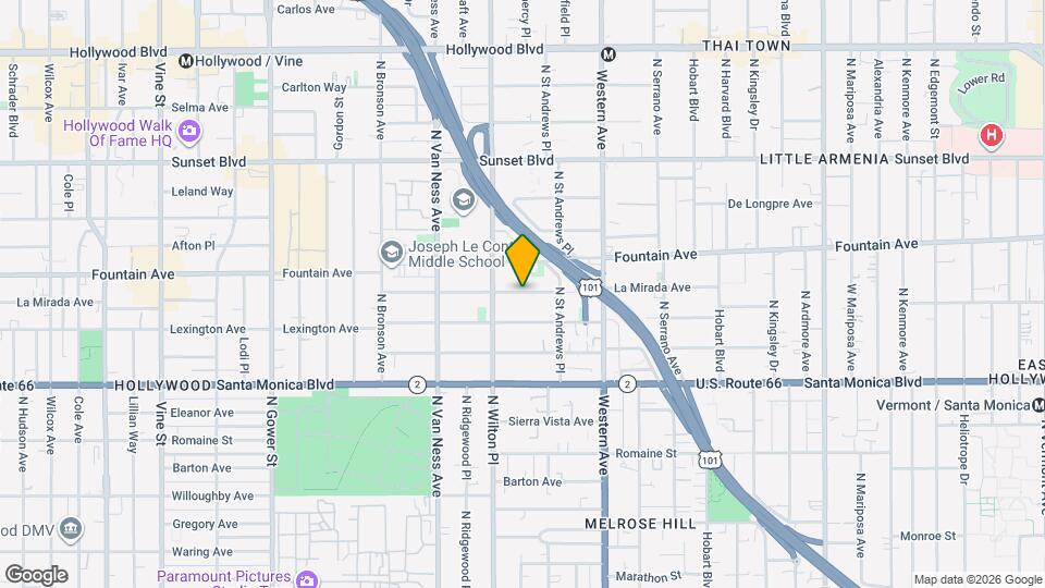 5654 La Mirada Ave, Unit 18 Mapa y Detalles de la Ubicación