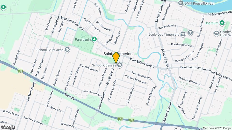 1045 Brebeuf St Map and Location Details