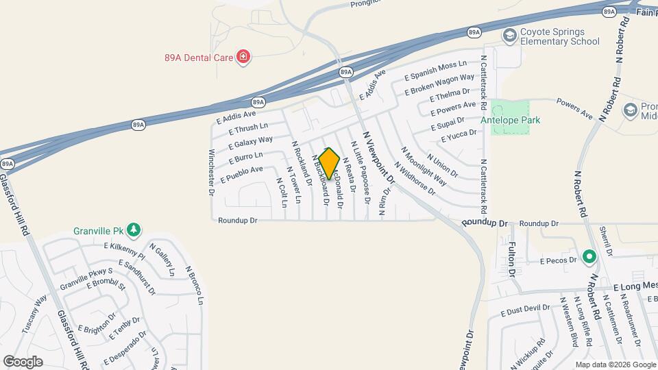 6115 N Buckboard Dr Map and Location Details