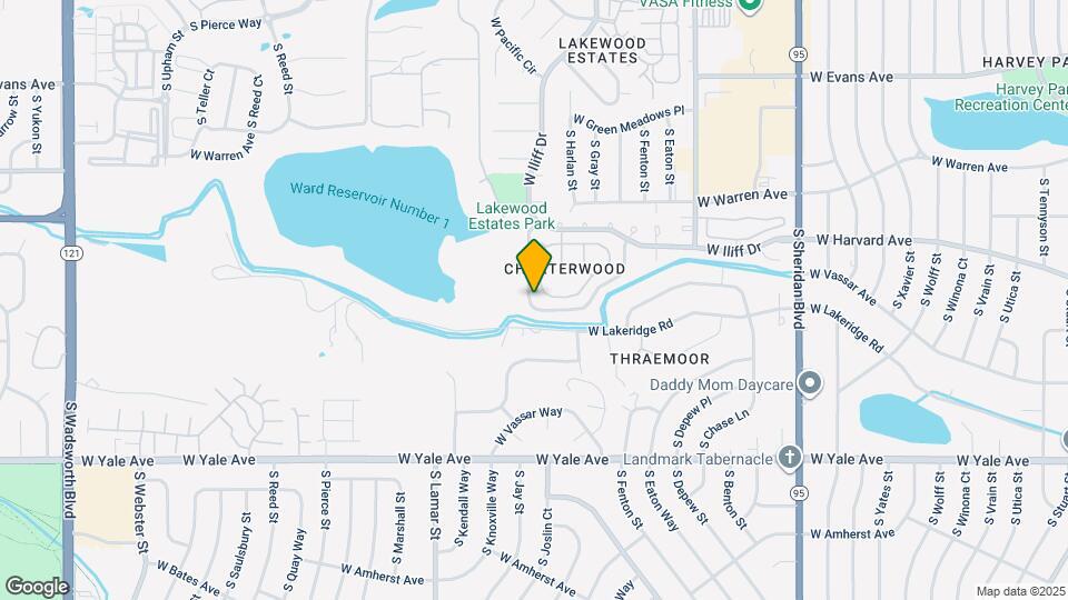 2421 S Harlan Ct Map and Location Details