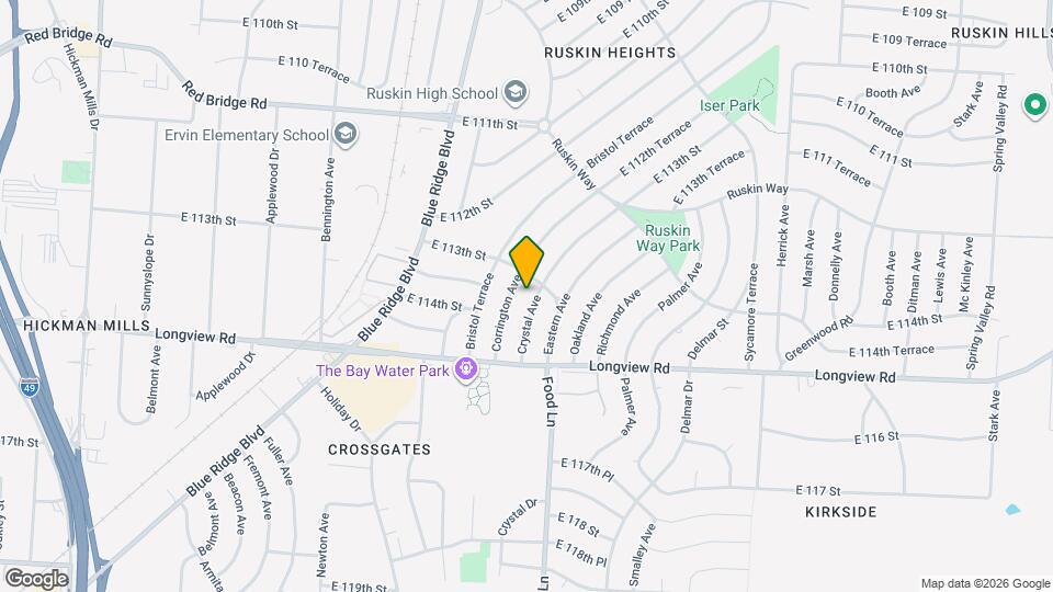 11304 Crystal Ave Mapa y Detalles de la Ubicación