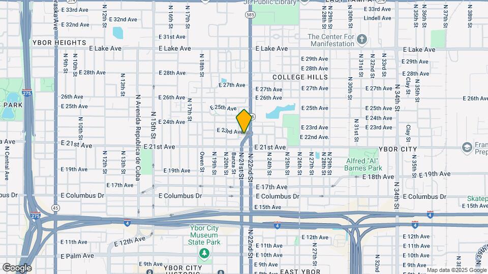 2108 E 22nd Ave. Map and Location Details