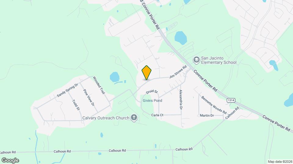 14609 Jim Stowe Rd Map and Location Details