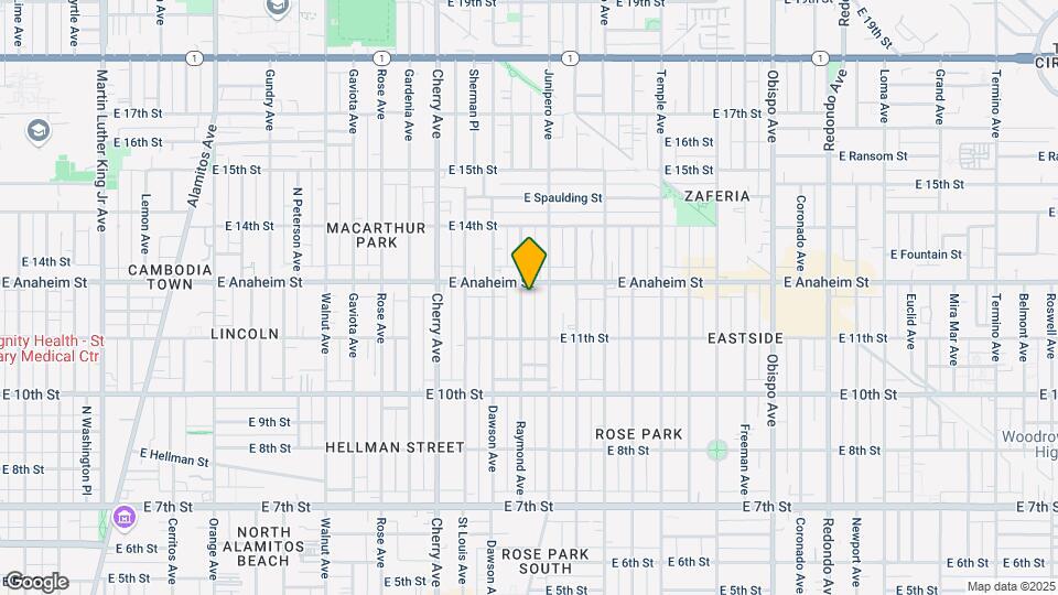 1228 Raymond Ave Map and Location Details