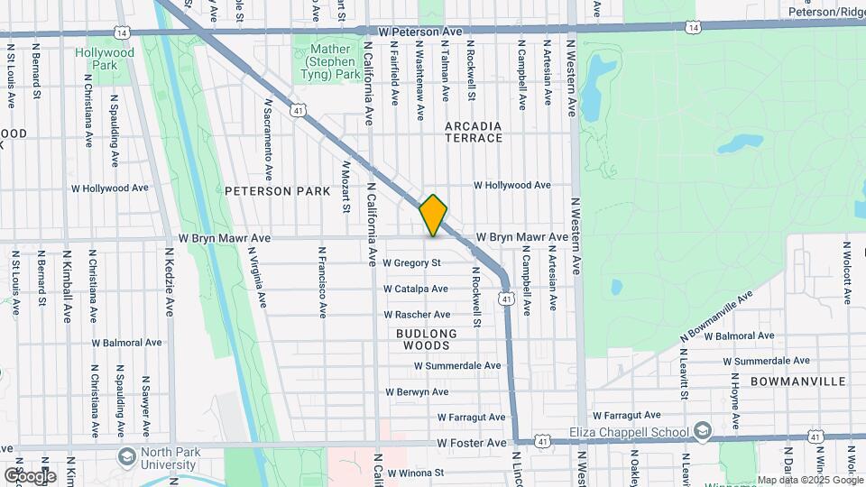 2653-2655 W Bryn Mawr Ave Map and Location Details
