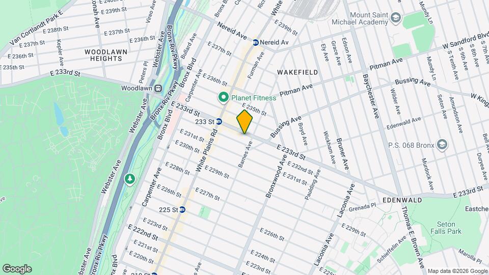 766 E 233rd St Map and Location Details