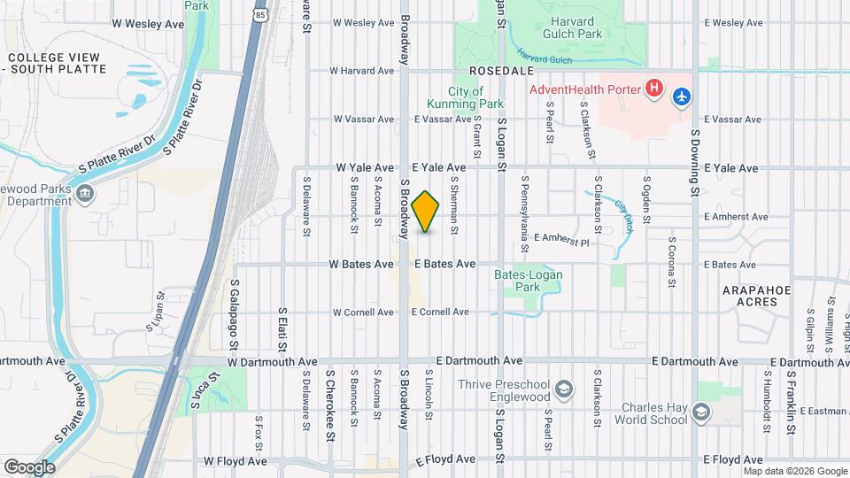 2845 S Lincoln St Map and Location Details