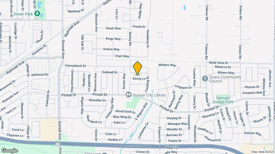 612 Decoy Ln Map and Location Details