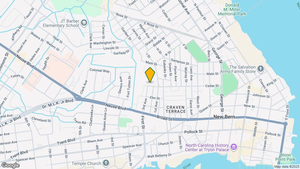 1226 Cedar St Map and Location Details