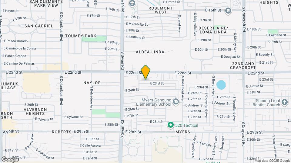 4825 E 23rd St Map and Location Details